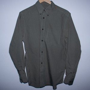 Eddie Bauer Men's Dress Shirt Green S